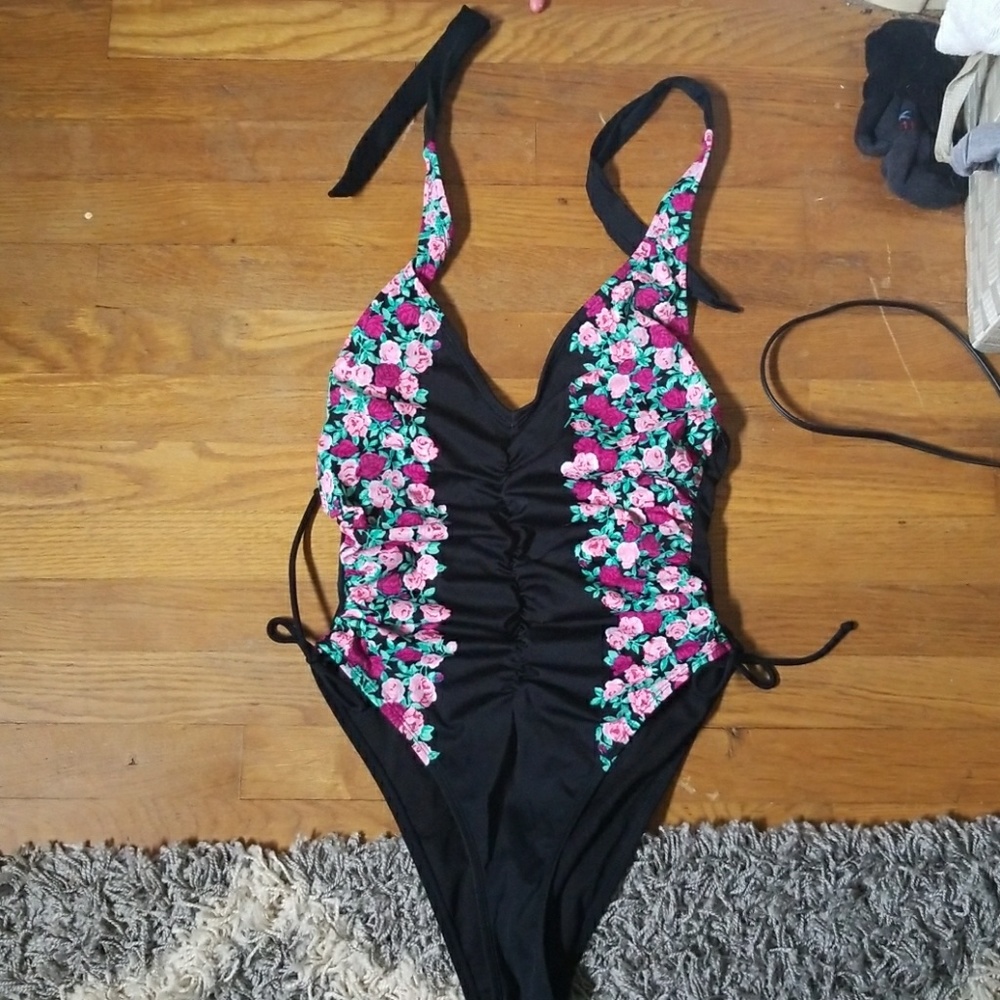 NWOT Ballerina rose one piece bathing suit
